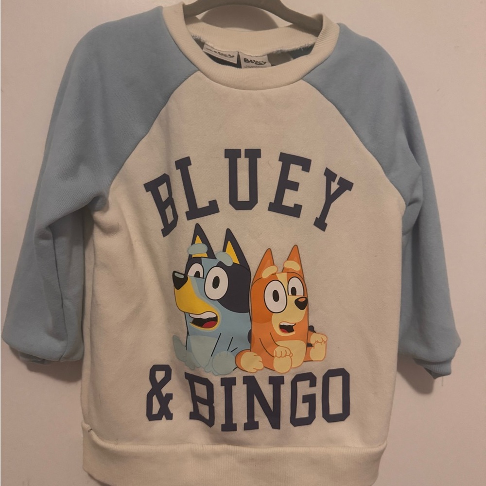 Bluey & Bingo Kids Outfit - Blue and White
